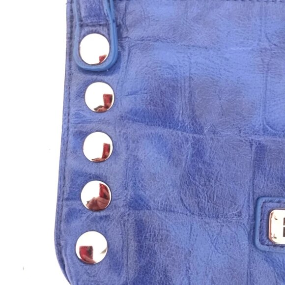 Kenneth Cole Reaction Studded Blue Small Crossbody Handbag Purse - Picture 4 of 11